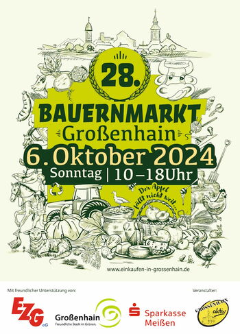 Plakat Großenhainer Bauernmarkt 2024