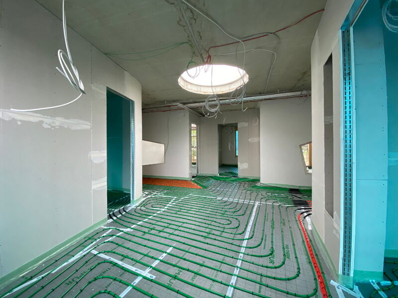 Ersatzneubau Kita Chladeniusstraße - Installation Elt und Fußbodenheizung, Aufnahme 01082022