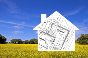 Skizze eines neuen Hauses
