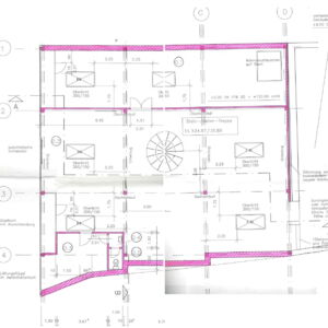 Grundriss des Leerstandes Steinweg 11