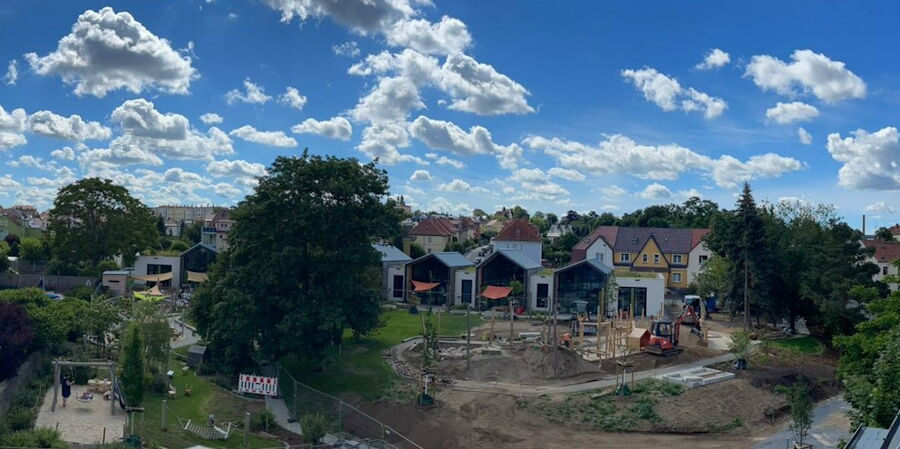 Kindertagesstätte Chladeniusstraße-Gestaltung der Außenanlagen, Aufnahme Stadtverwaltung Großenhain 17.06.2024