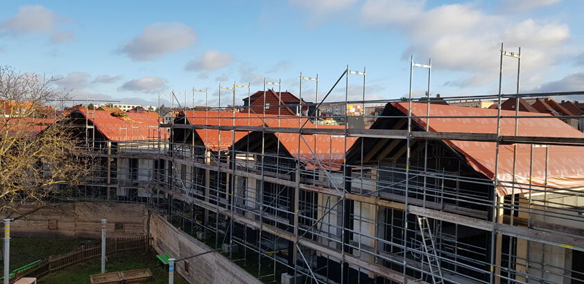 Ersatzneubau Kita Chladeniusstraße, Bauphase - Aufnahme 20122021