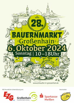 Plakat Großenhainer Bauernmarkt 2024