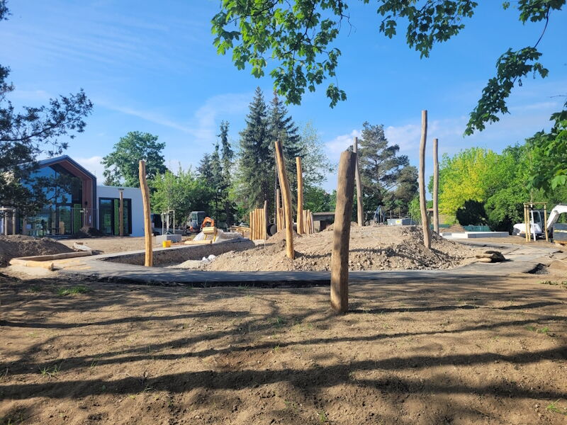 Kindertagesstätte Chladeniusstraße-Gestaltung der Außenanlagen, Aufnahme Stadtverwaltung Großenhain 07.05.2024