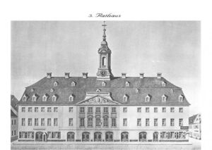 Bild des dritten Großenhainer Rathauses