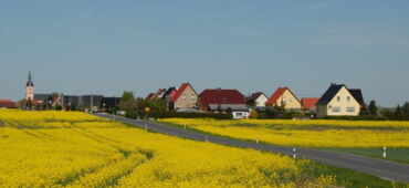 Ansicht auf den Ortsteil Bauda