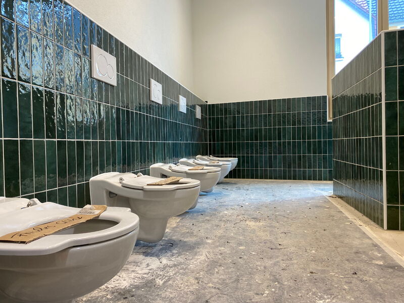 Ersatzneubau Kita Chladeniusstraße - Bauphase Sanitärinstallation, Aufnahme 27022023