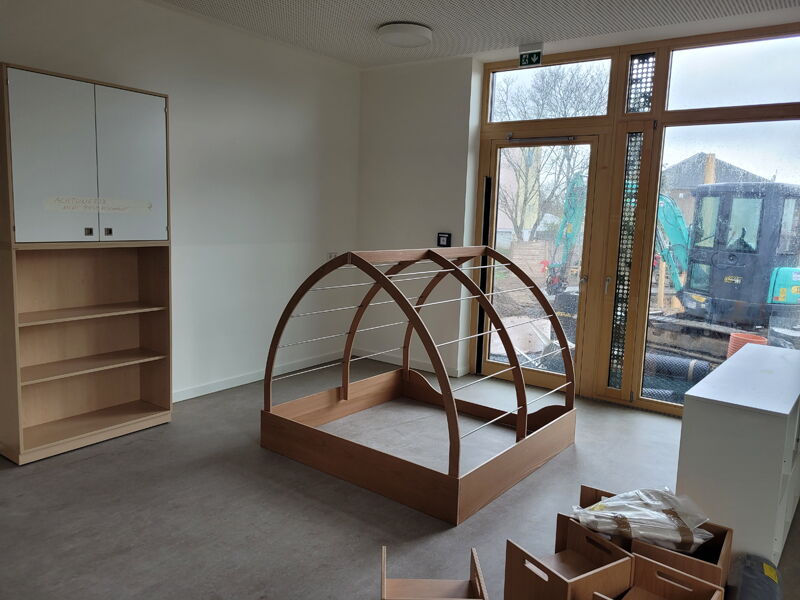 Ersatzneubau Kita Chladeniusstraße - neue Möbel und Spielgeräte für den Gruppenraum, Aufnahme 11042023