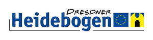Die Grafik zeigt das Logo das schwarz-blaue Logo des Dresdner Heiebogens.