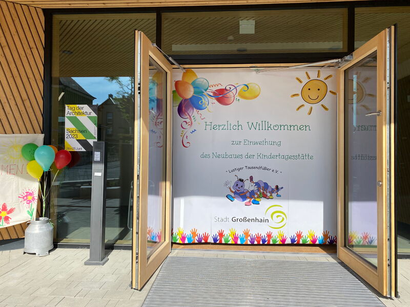 Ersatzneubau Kita Chladeniusstraße - Einweihung des Kita-Gebäudes am 01.06.2023
