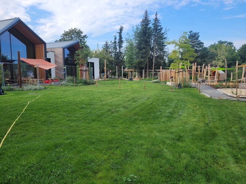 Kindertagesstätte Chladeniusstraße - Gestaltung Außenanlagen, Aufnahme Stadtverwaltung Großenhain 15.08.2024