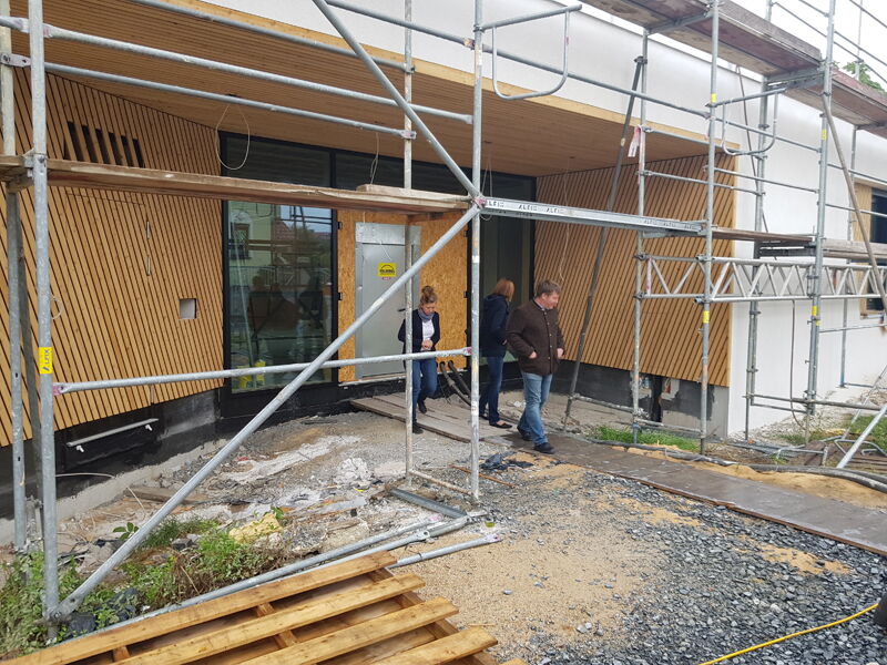 Ersatzneubau Kita Chladeniusstraße - Bauphase Eingangsbereich, Aufnahme 27092022