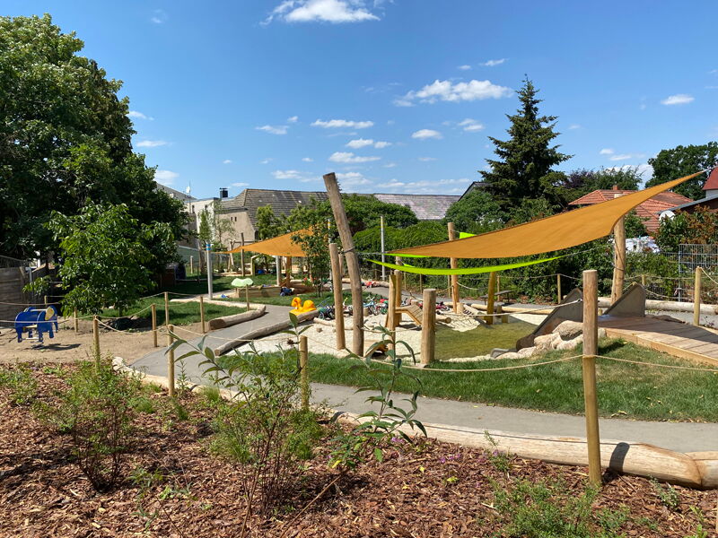 Ersatzneubau Kita Chladeniusstraße - Außenbereich, Aufnahme 12062023