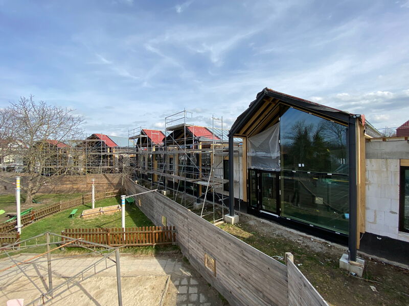 Ersatzneubau Kita Chladeniusstraße - Bauphase, Aufnahme 06042022