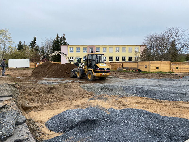 Ersatzneubau Kita Chladeniusstraße - Bauphase, Aufnahme 03052021