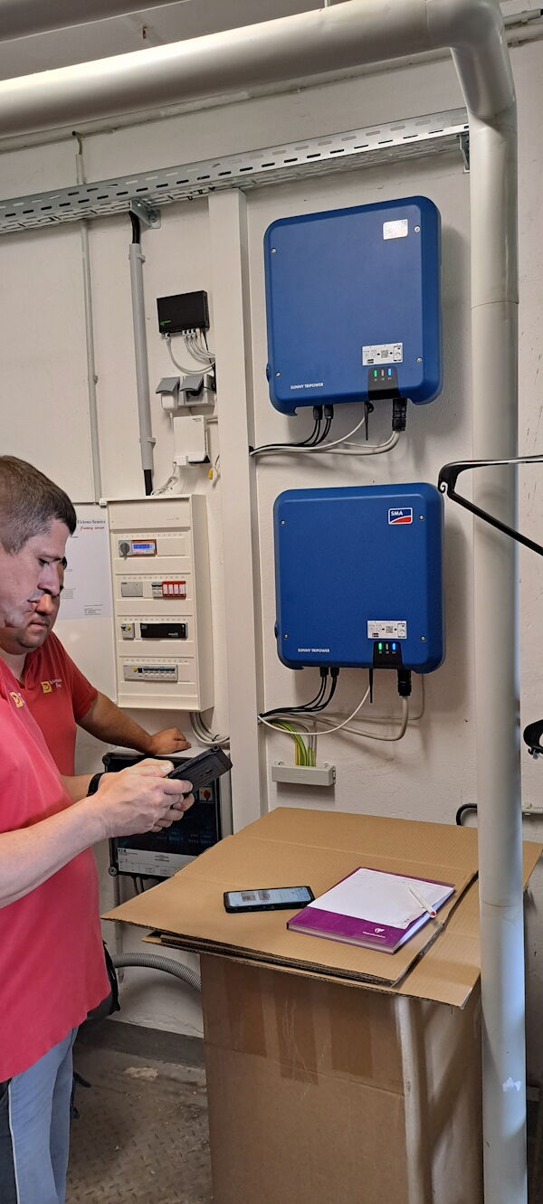 Errichtung der Photovoltaikanlage auf der Kita Sonnenkäfer e. V., Abnahme Elt-Anlage, Aufnahme Ing.büro Kittner UG (haftungsbeschränkt) Großenhain, 30.05.2024