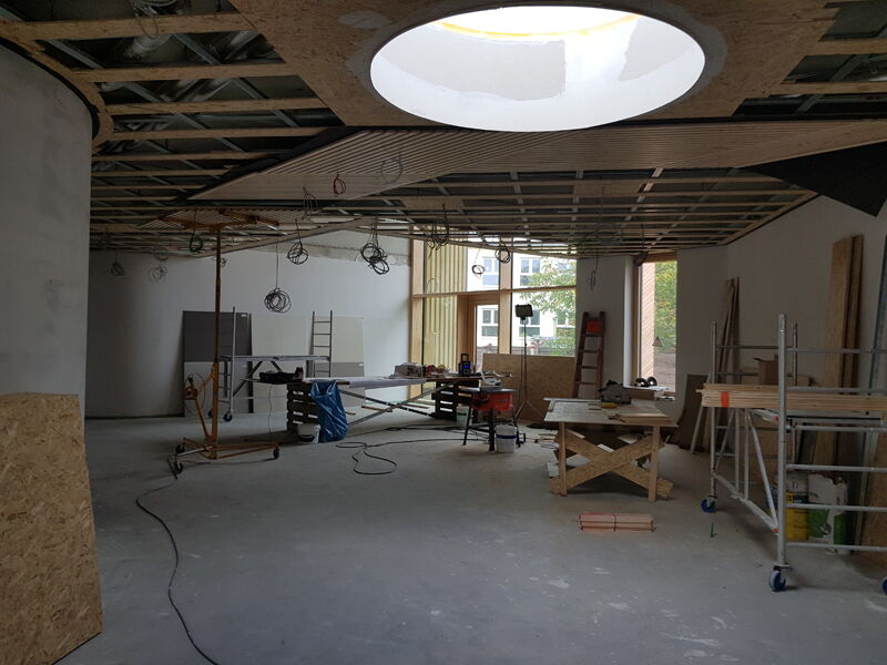 Ersatzneubau Kita Chladeniusstraße - Bauphase zukünftiger Eingangsbereich, Aufnahme 19102022