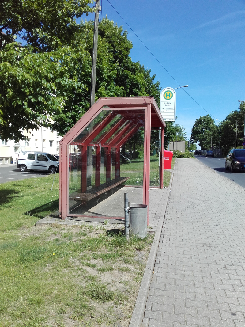 Ausbau Haltestellen Dr.-Külz-Straße, Ausgangszustand