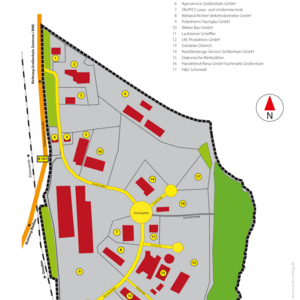 Belegungsplan Gewerbegebiet Zschieschen