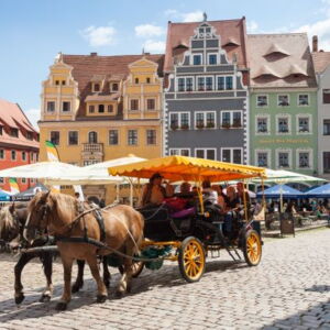 Auf dem Markt in Meißen