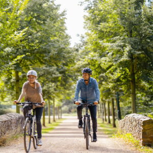 Radfahren im Stadtpark Großenhain