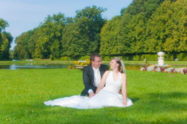 Hochzeitspaar im Barockgarten Zabeltitz Hochzeitspaar im Barockgarten Zabeltitz