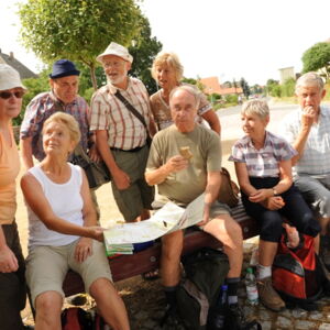 Wandergruppe in Skassa